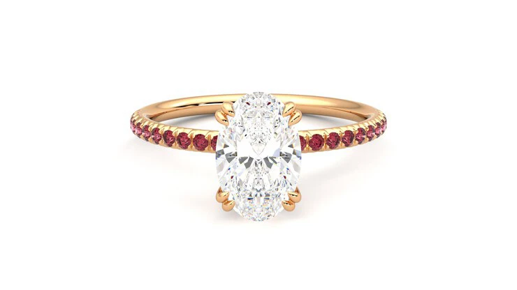 Taylor & Hart Damson Oval Engagement Ring 360 detail 01