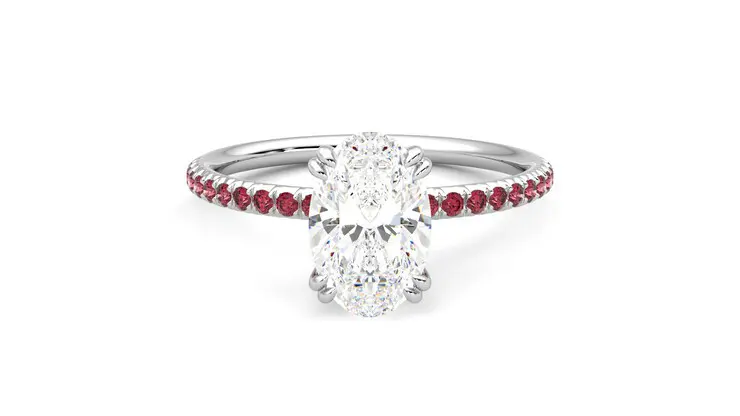 Taylor & Hart Damson Oval Engagement Ring 360 detail 01