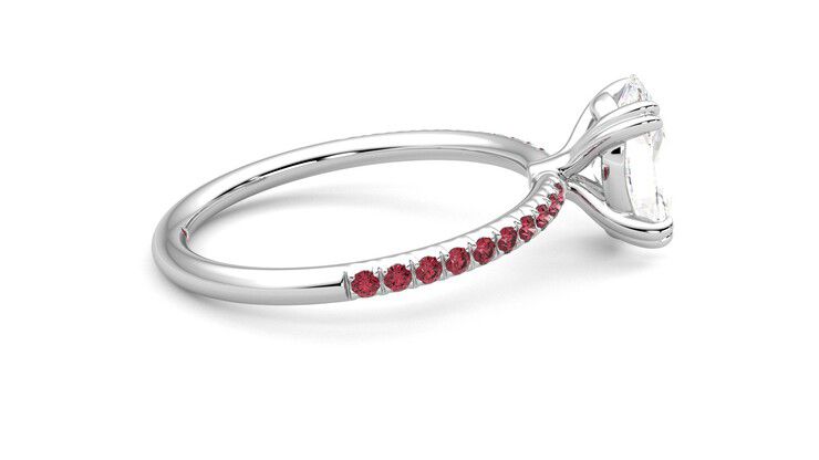 Taylor & Hart Damson Oval Engagement Ring 360 degree image 10