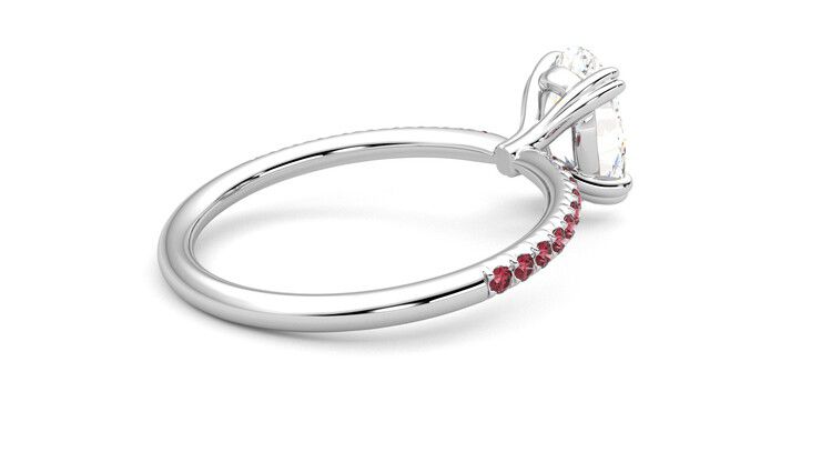 Taylor & Hart Damson Oval Engagement Ring 360 degree image 12