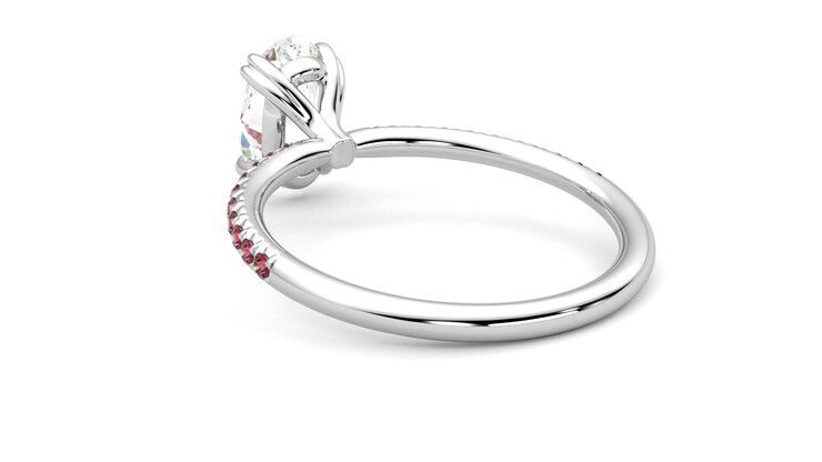 Taylor & Hart Damson Oval Engagement Ring 360 degree image 17