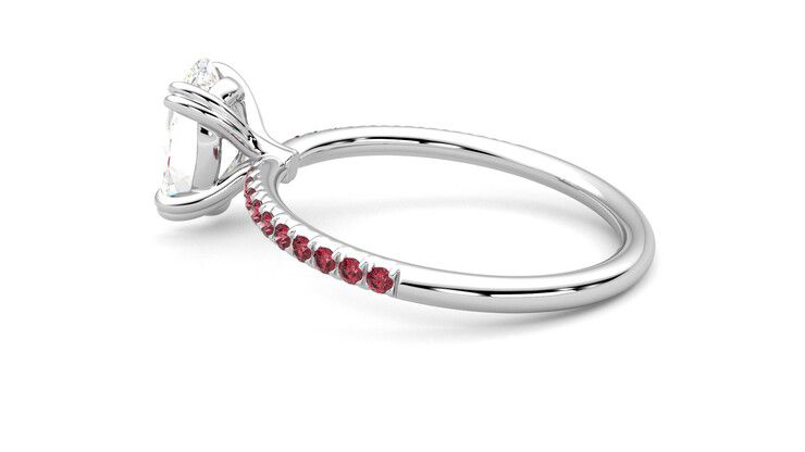 Taylor & Hart Damson Oval Engagement Ring 360 degree image 19