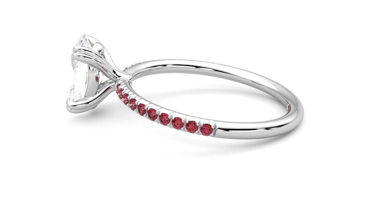 Taylor & Hart Damson Oval Engagement Ring 360 degree image 20