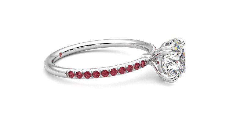 Taylor & Hart Damson Round Engagement Ring 360 degree image 8