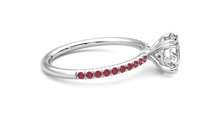 Taylor & Hart Damson Round Engagement Ring 360 degree image 9