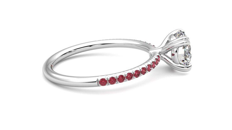 Taylor & Hart Damson Round Engagement Ring 360 degree image 10