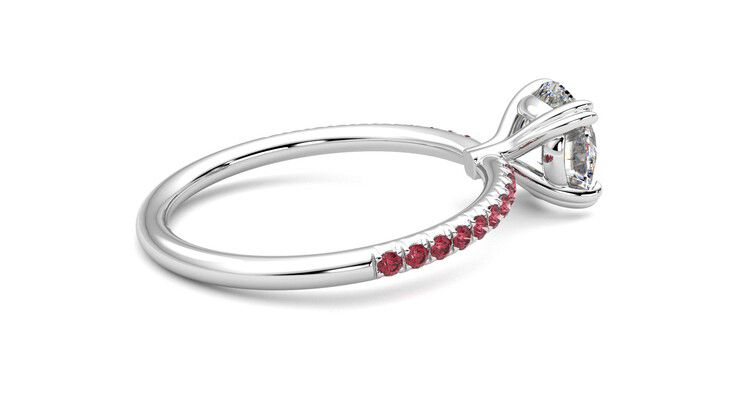 Taylor & Hart Damson Round Engagement Ring 360 degree image 11