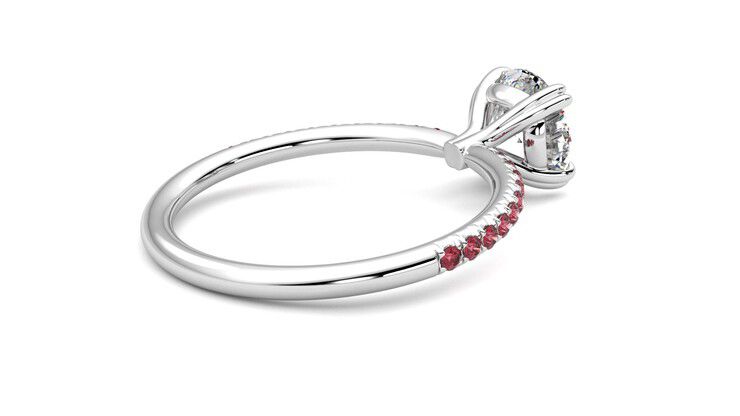 Taylor & Hart Damson Round Engagement Ring 360 degree image 12