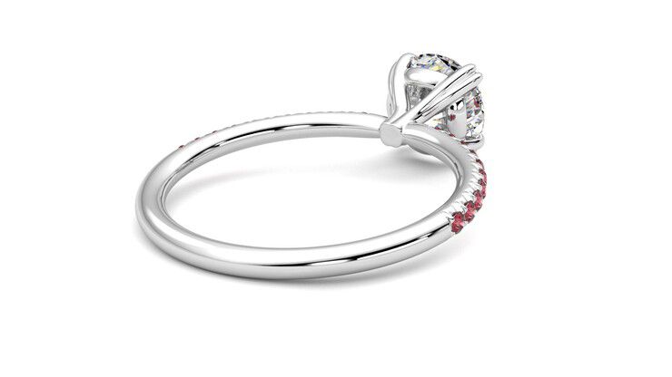 Taylor & Hart Damson Round Engagement Ring 360 degree image 13