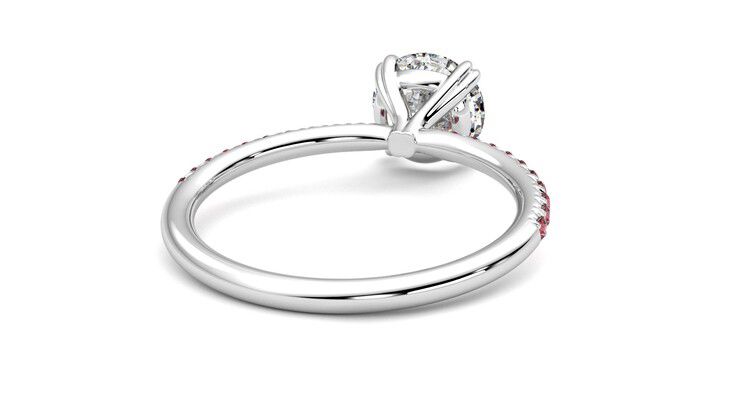 Taylor & Hart Damson Round Engagement Ring 360 degree image 14