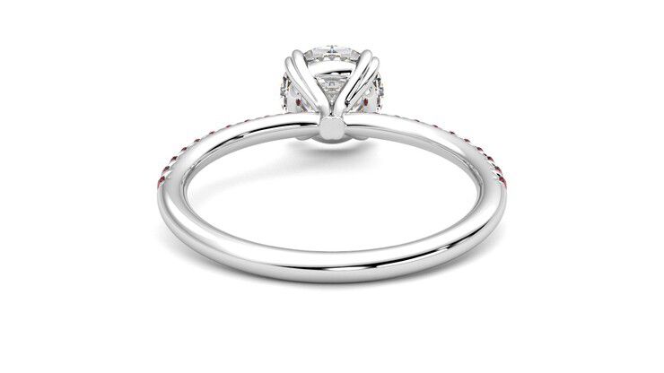 Taylor & Hart Damson Round Engagement Ring 360 degree image 15