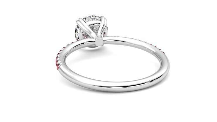 Taylor & Hart Damson Round Engagement Ring 360 degree image 16