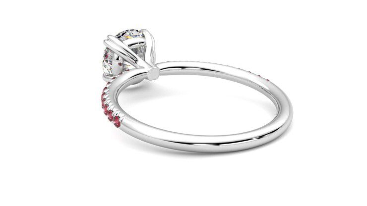 Taylor & Hart Damson Round Engagement Ring 360 degree image 17