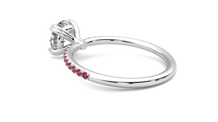 Taylor & Hart Damson Round Engagement Ring 360 degree image 18