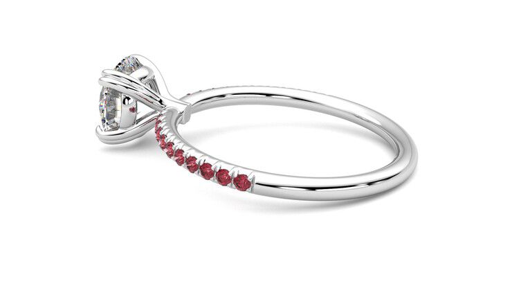 Taylor & Hart Damson Round Engagement Ring 360 degree image 19