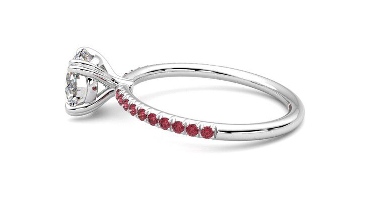 Taylor & Hart Damson Round Engagement Ring 360 degree image 20