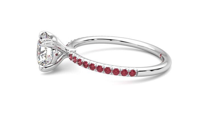 Taylor & Hart Damson Round Engagement Ring 360 degree image 21