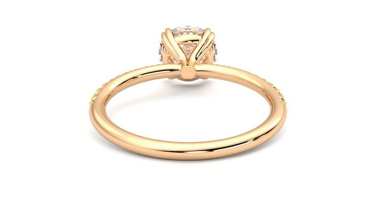 Taylor & Hart Damson Round Engagement Ring 360 degree image 15