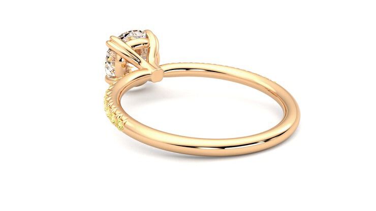 Taylor & Hart Damson Round Engagement Ring 360 degree image 17