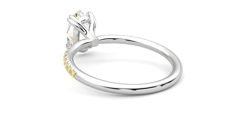 Taylor & Hart Damson Oval Engagement Ring 360 degree image 17