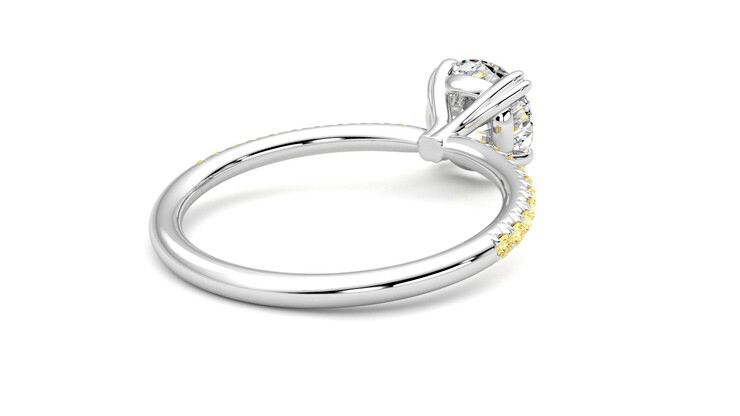 Taylor & Hart Damson Round Engagement Ring 360 degree image 13