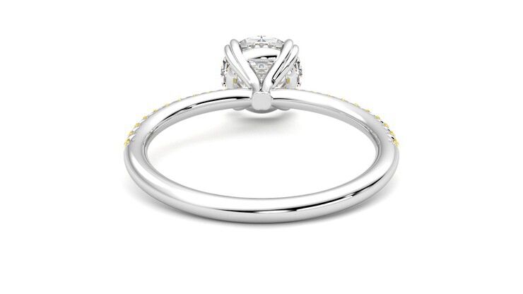 Taylor & Hart Damson Round Engagement Ring 360 degree image 15