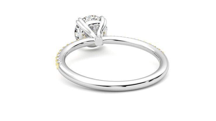 Taylor & Hart Damson Round Engagement Ring 360 degree image 16