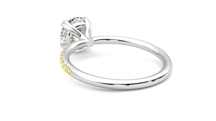 Taylor & Hart Damson Round Engagement Ring 360 degree image 17