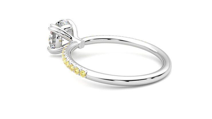 Taylor & Hart Damson Round Engagement Ring 360 degree image 18