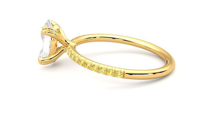 Taylor & Hart Damson Oval Engagement Ring 360 degree image 20