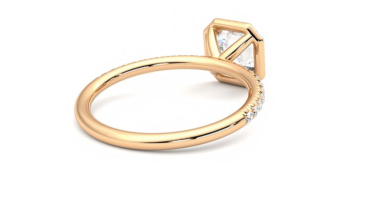 Taylor & Hart Dawn Asscher Engagement Ring 360 degree image 13