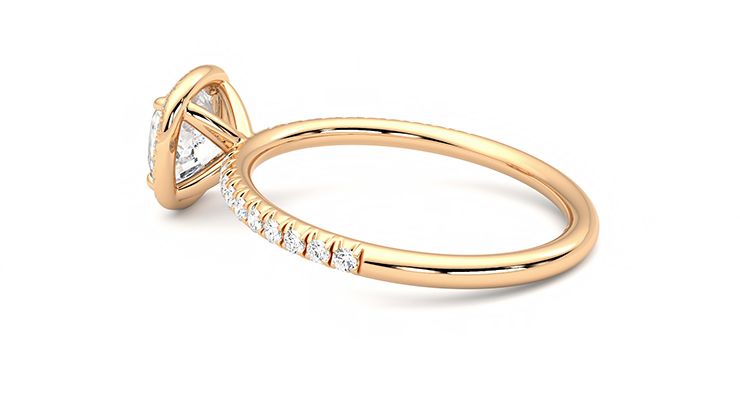 Taylor & Hart Dawn Cushion Engagement Ring 360 degree image 18