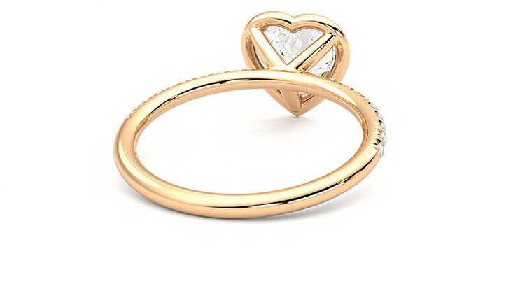 Taylor & Hart Dawn Heart Engagement Ring 360 degree image 14