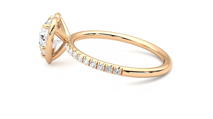 Taylor & Hart Dawn Heart Engagement Ring 360 degree image 20