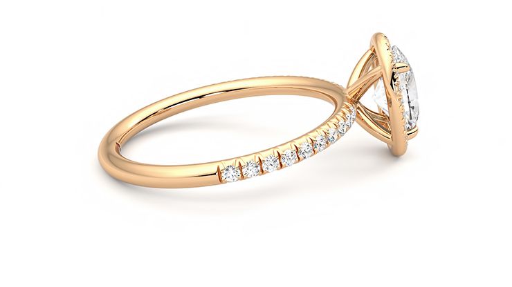 Taylor & Hart Dawn Oval Engagement Ring 360 degree image 10