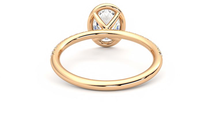 Taylor & Hart Dawn Oval Engagement Ring 360 degree image 15