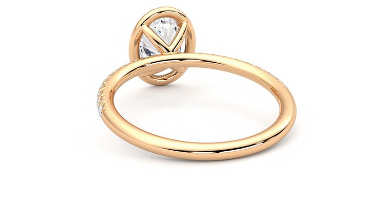 Taylor & Hart Dawn Oval Engagement Ring 360 degree image 16