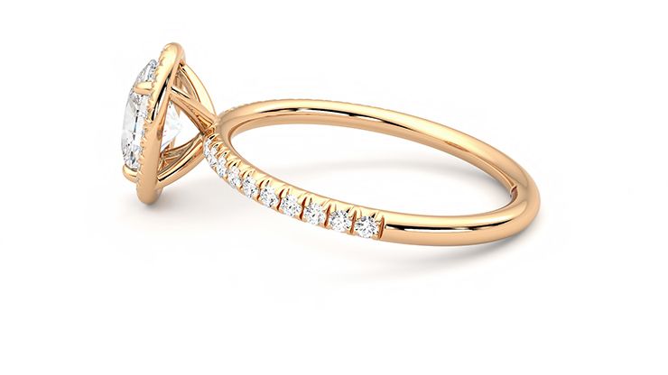 Taylor & Hart Dawn Oval Engagement Ring 360 degree image 20