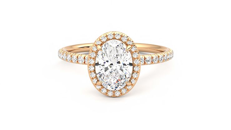 Taylor & Hart Dawn Oval Engagement Ring 360 degree image 29