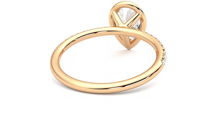 Taylor & Hart Dawn Pear Engagement Ring 360 degree image 13