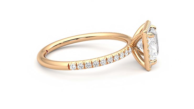 Taylor & Hart Dawn Princess Engagement Ring 360 degree image 9