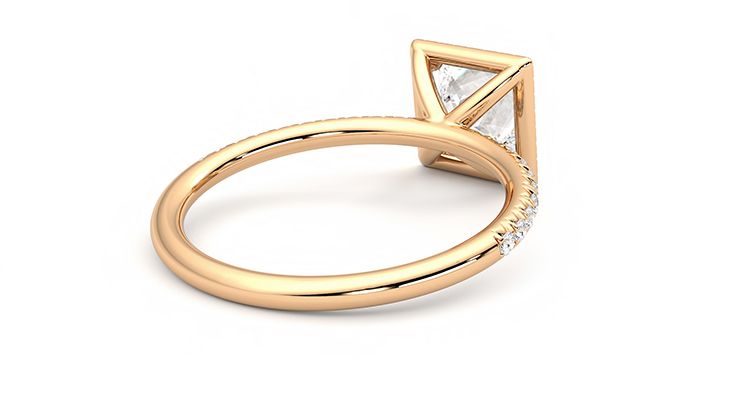 Taylor & Hart Dawn Princess Engagement Ring 360 degree image 13