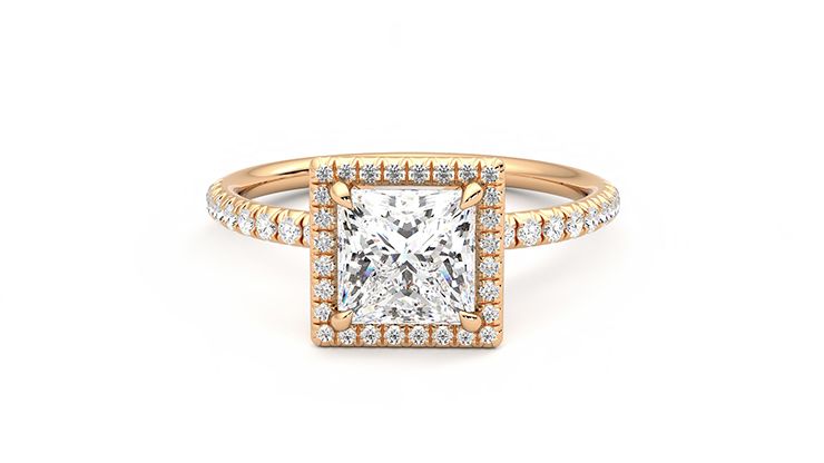 Taylor & Hart Dawn Princess Engagement Ring 360 degree image 29