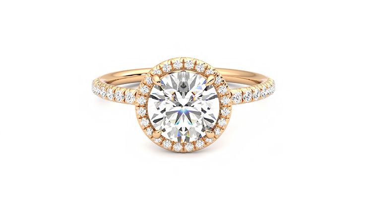 Taylor & Hart Dawn Round Engagement Ring 360 degree image 0