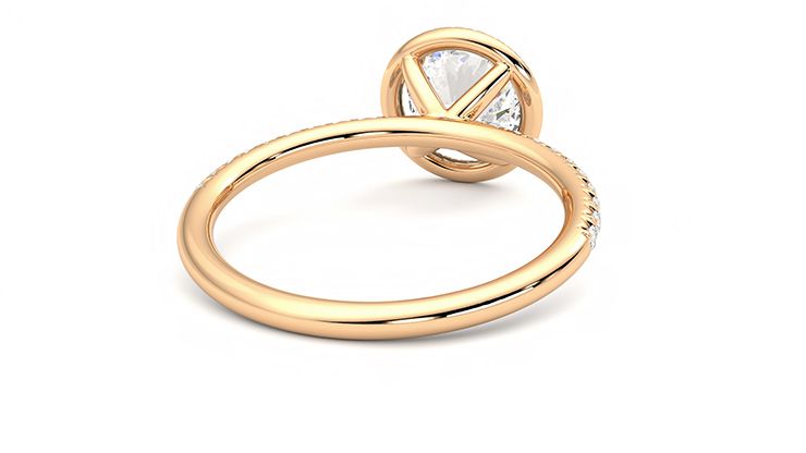 Taylor & Hart Dawn Round Engagement Ring 360 degree image 14