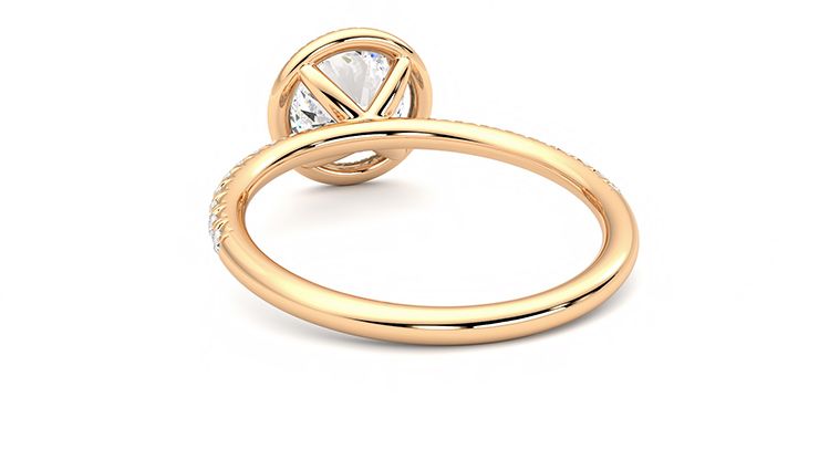Taylor & Hart Dawn Round Engagement Ring 360 degree image 16