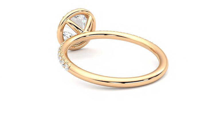 Taylor & Hart Dawn Round Engagement Ring 360 degree image 17