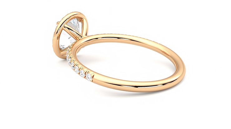 Taylor & Hart Dawn Round Engagement Ring 360 degree image 18
