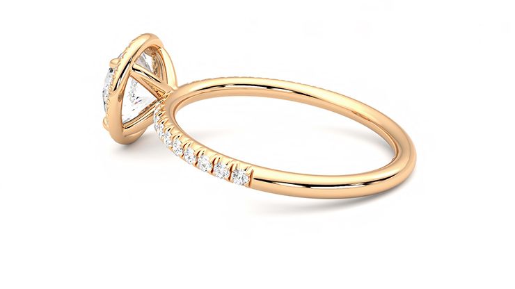 Taylor & Hart Dawn Round Engagement Ring 360 degree image 19