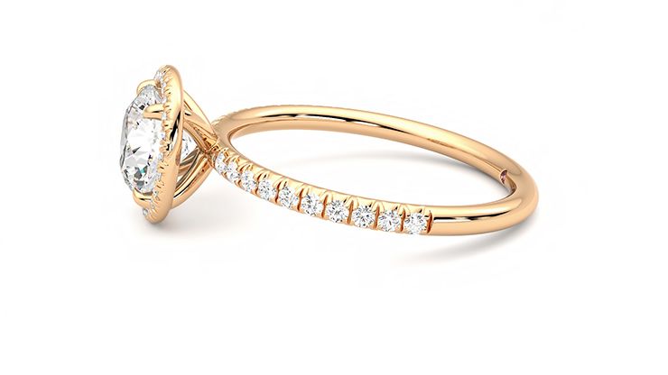 Taylor & Hart Dawn Round Engagement Ring 360 degree image 21
